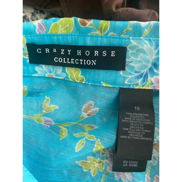 NWT Lot of 2 Women's Size 16W/18W Blouses Tops Merona Crazy Horse Collection - Picture 6 of 8